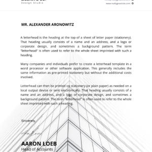 Grey & White Professional Cover Letter